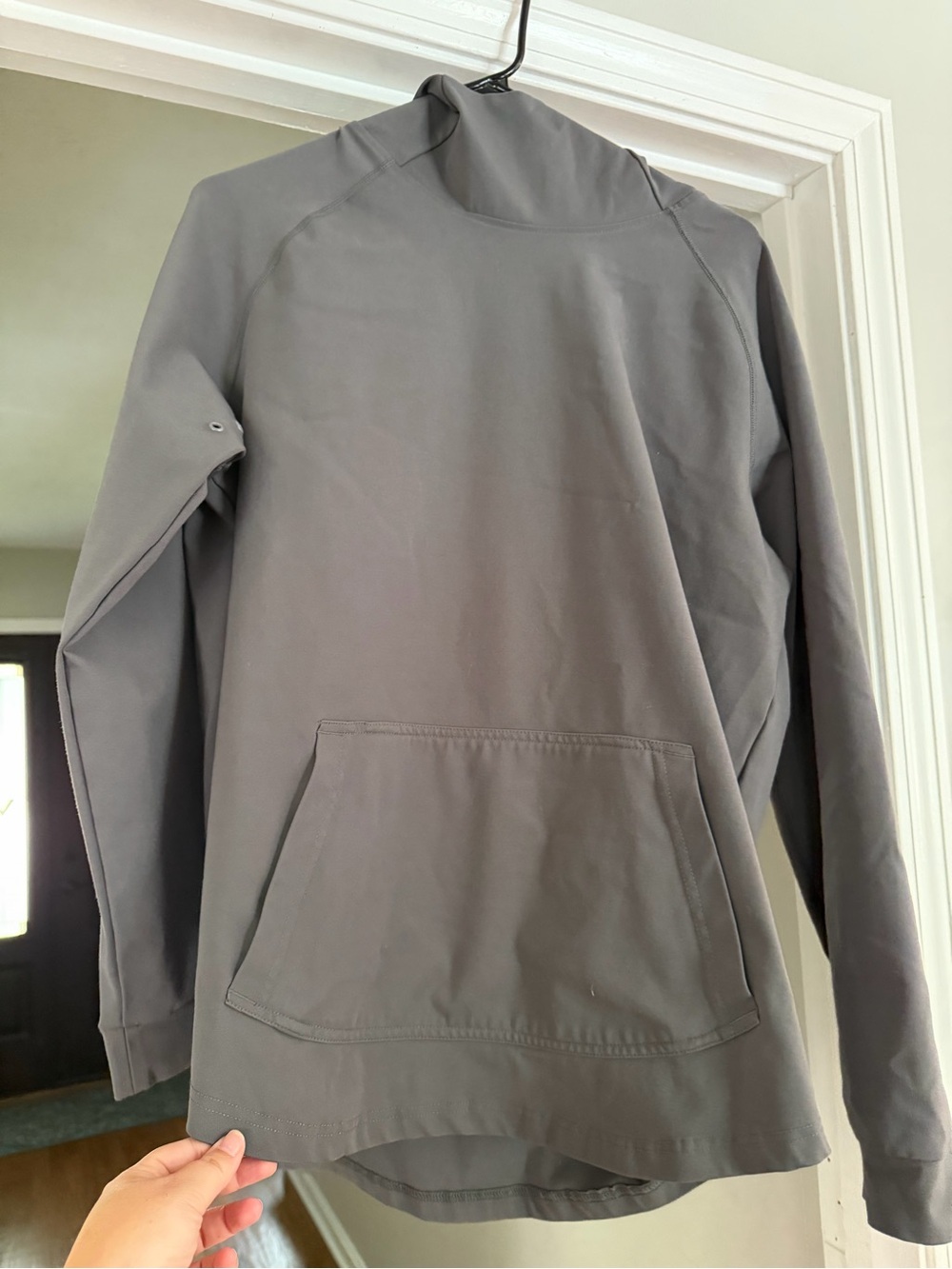 BYLT Men's Gray Hooded Pullover Jacket